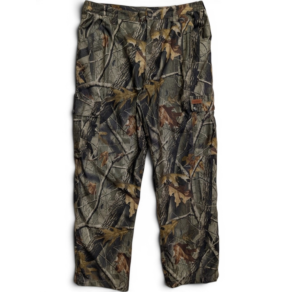 Woolrich Mens Cargo Pants L Hardwoods Realtree Camo Outdoor Guide Brown Green